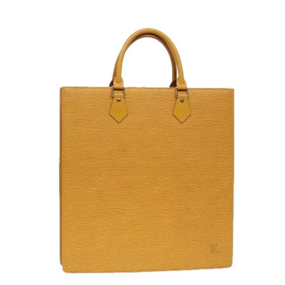 LOUIS VUITTON Epi Sac Plat Hand Bag Yellow M52079 - Picture 1 of 16